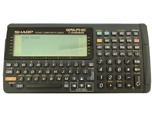 SHARP Pocket computer PC G850VS vintage Function Calculator Tested