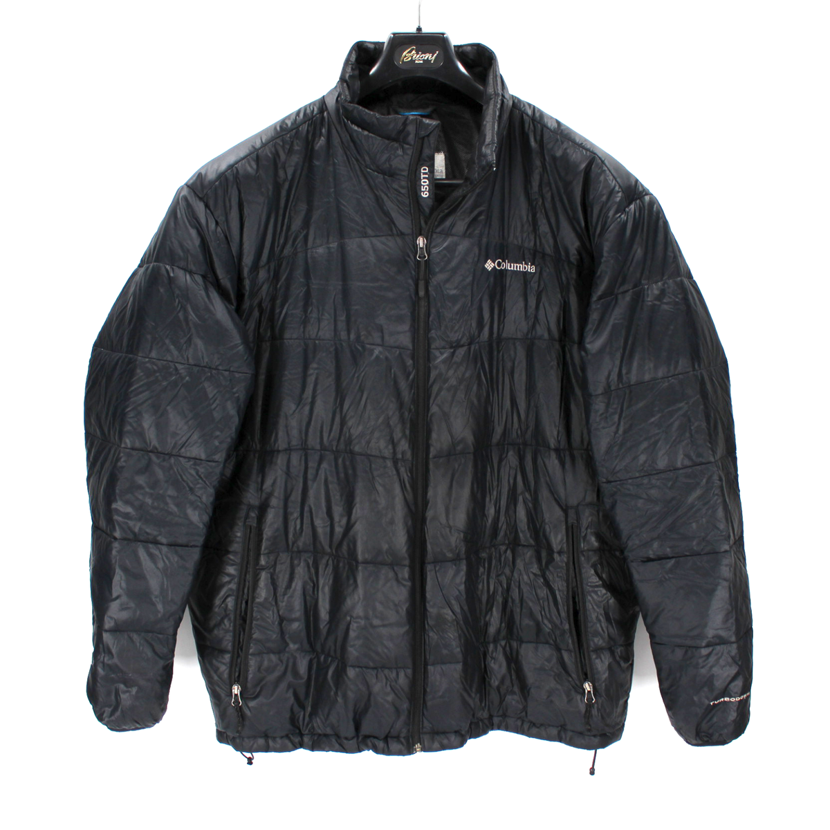 Columbia Omni Heat Turbodown 650TD Black Insulated Zip-Up Puffer