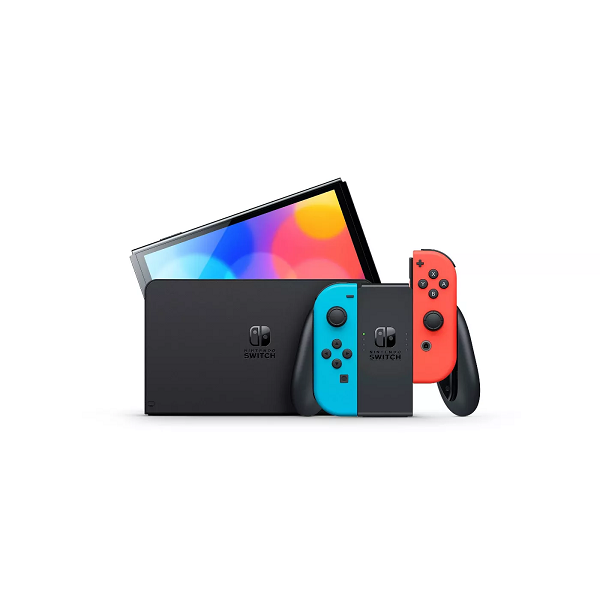 Nintendo HEGSKABAA Switch - OLED Model with Neon Red & Neon Blue