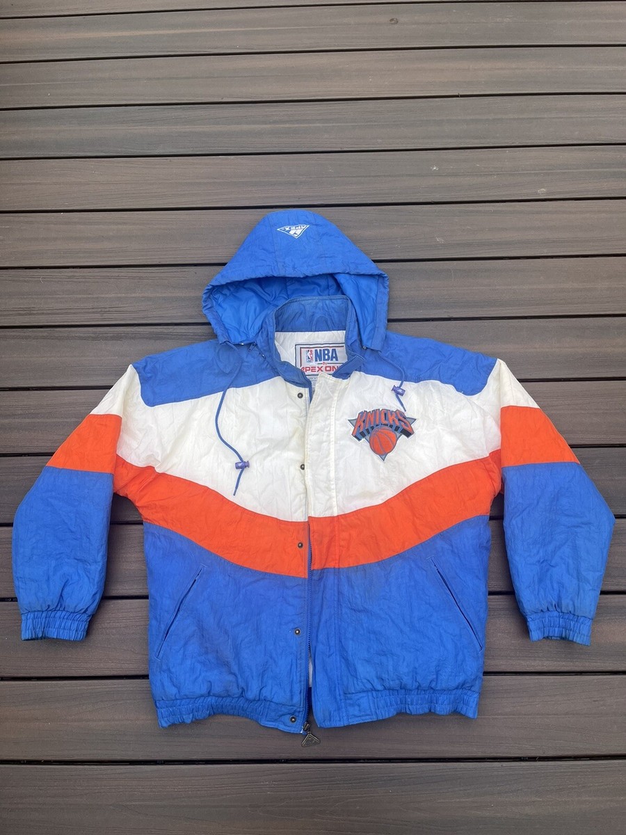 Vintage New York Knicks Apex One Parka Jacket With Hood Full Zip