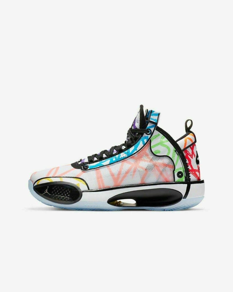 Nike Air Jordan 34 Zion PE GS Coloring Book Men Youth Sz 7Y DA4450
