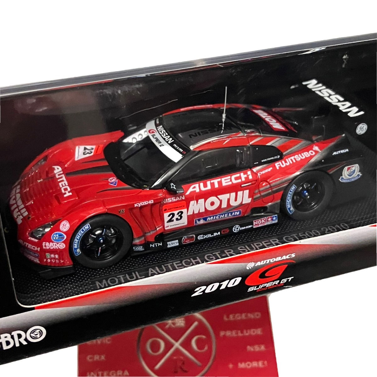 Rare EBBRO Motul Autech Nissan GT-R Super GT 500 1:43 JDM R35 2010