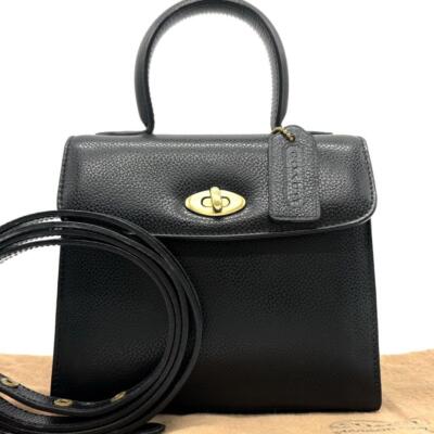 Vintage Coach 4413 Madison Gracie Satchel Crossbody Bag Black