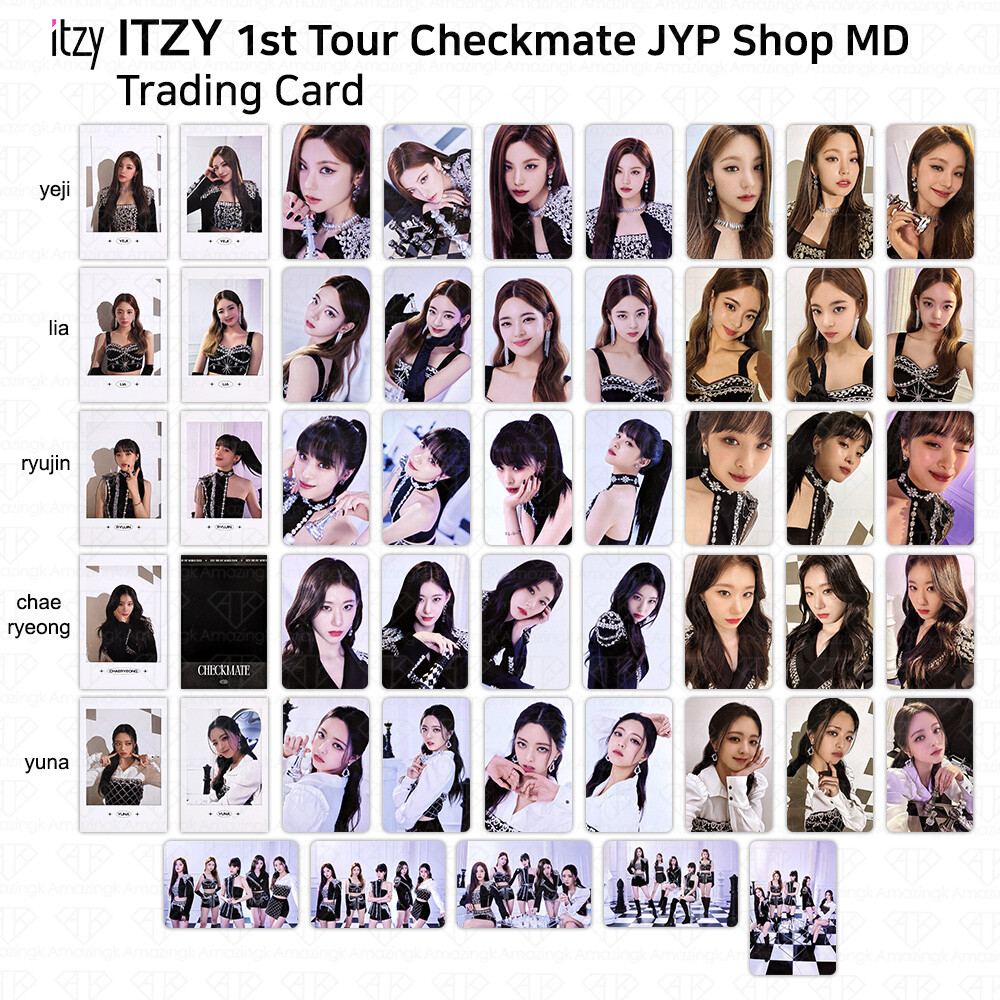 ITZY 1st Tour Checkmate Official MD Trading card Photocard JYP