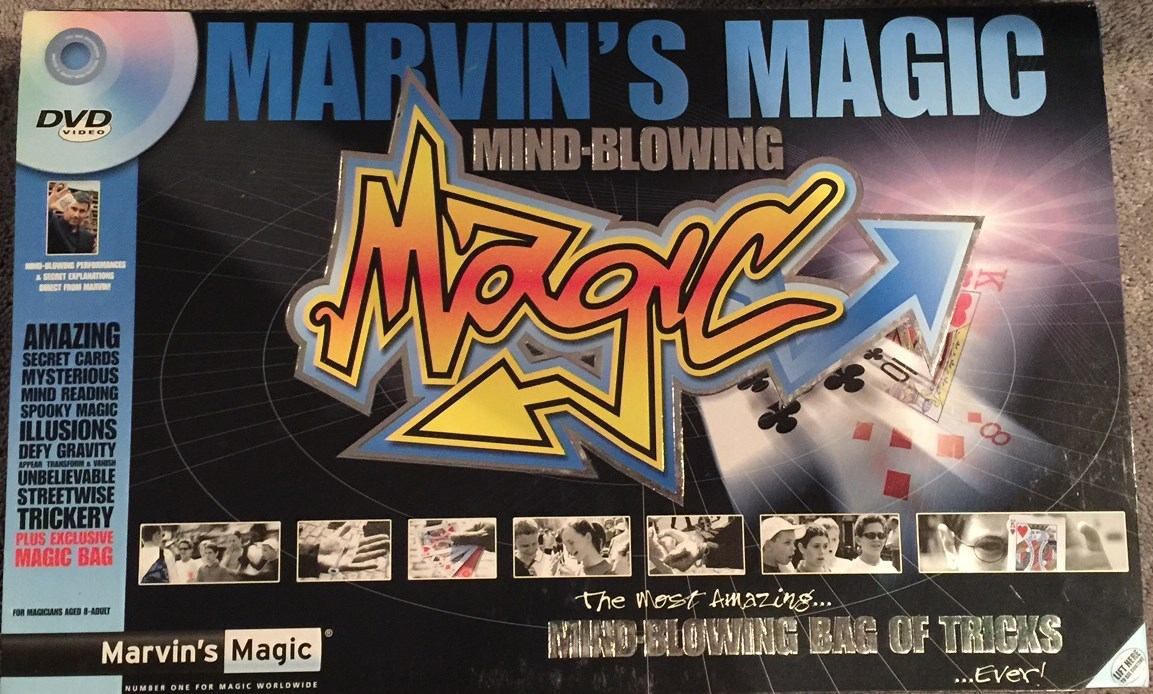 New Marvin's Magic Kit Mind Blowing Set Bag of Tricks Illusions