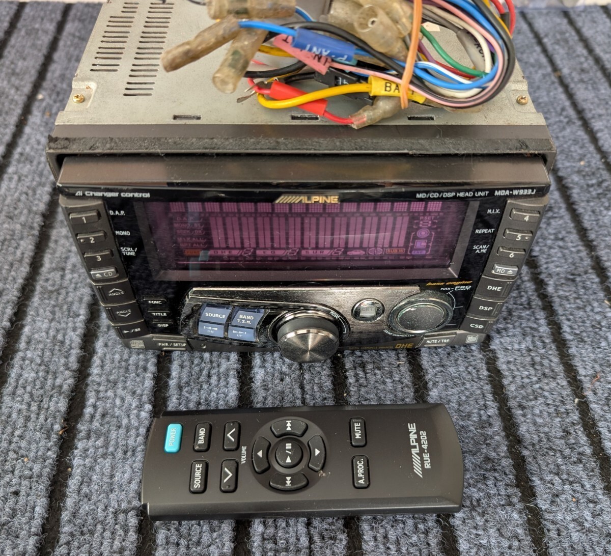 Alpine MDA-W933J 2DIN Car Audio MD CD Receiver DSP Ai-NET Tested