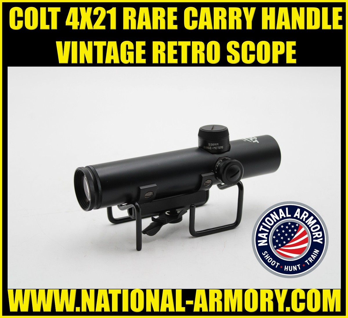 COLT 4X21 RARE CARRY HANDLE VINTAGE RETRO SCOPE EXCELLENT COND