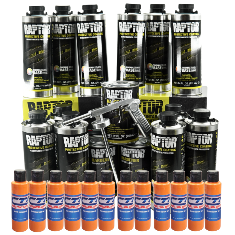 U-Pol Raptor Bedliner Kit Orange Crush 12 Liters | eBay