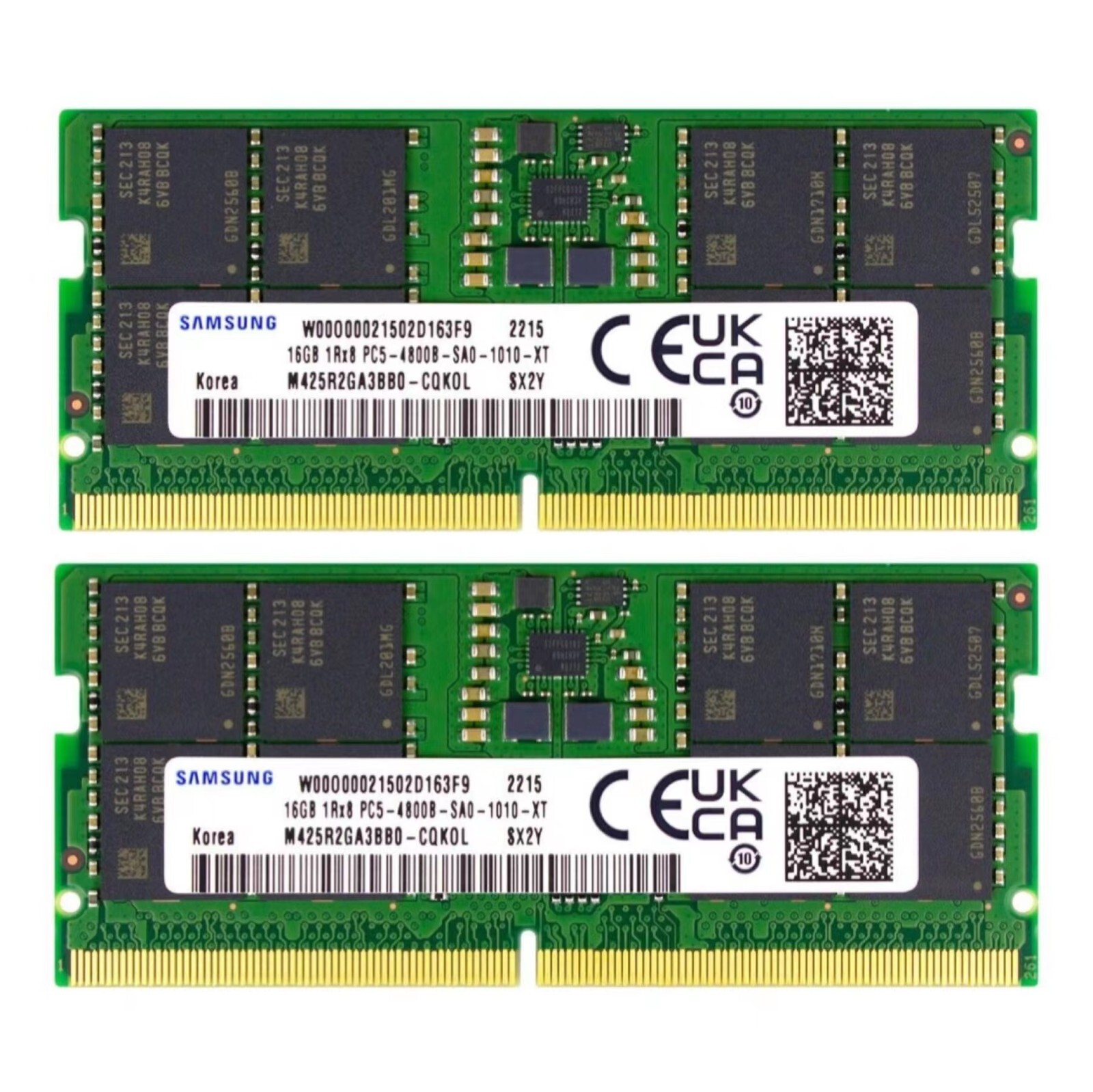 Samsung 32GB (2X 16GB) DDR5 4800MHz PC5-38400 1RX8 Memory Ram