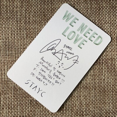 STAYC ISA [WE NEED LOVE] Official Photocard, 3rd Single Digipack