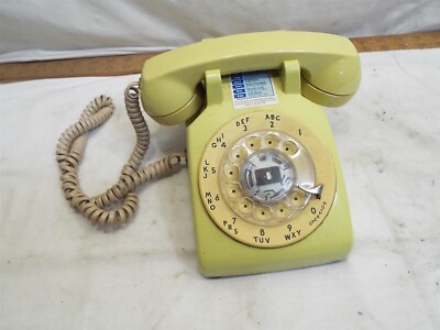 Bell System Western Electric 500 DM Yellow Art Deco Rotary Phone