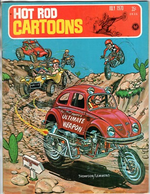 HOT ROD CARTOONS Magazine #35 July 1970 Petersen Auto Humor