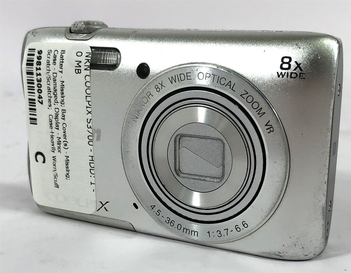 Nikon Coolpix S3700 20.1 MP 8x Optical Zoom Digital Camera - Heavy