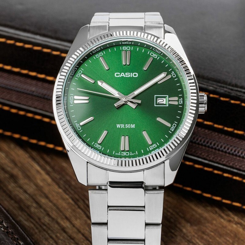 CASIO Collection MTP-1302D-3AJF Dark Green Quartz Men's Watch From