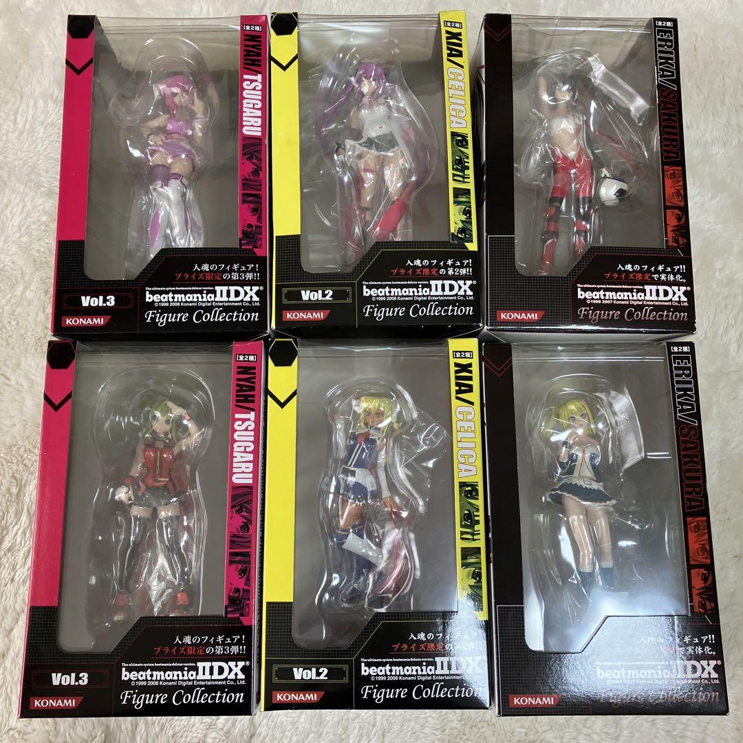 Beatmania IIDX Girls Figure Collection 6p set KONAMI Remix Japan w
