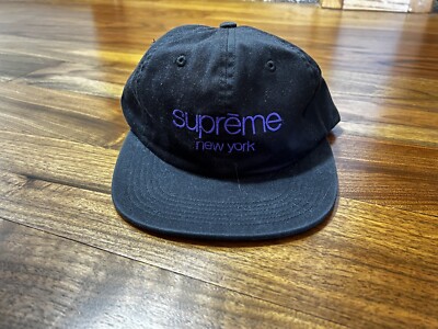 Supreme New York Hat - Adjustable Black - FREE SHIPPING | eBay