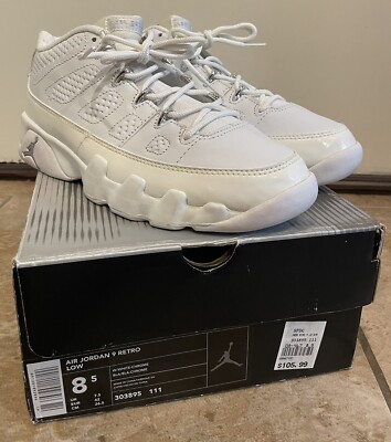 VINTAGE 2002 Jordan 9 Retro Low Chrome 303895-111 Mens Size 8.5 | eBay