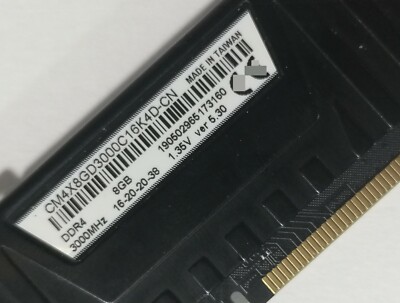 Corsair 8GB DDR4 3000 Desktop DIMM RAM VENGEANCE LPX XMP PC4-24000