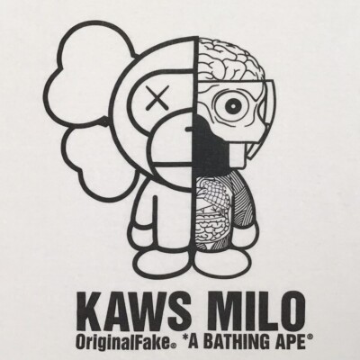 BAPE × KAWS × original fake Milo companion T-shirt NIGO A Bathing