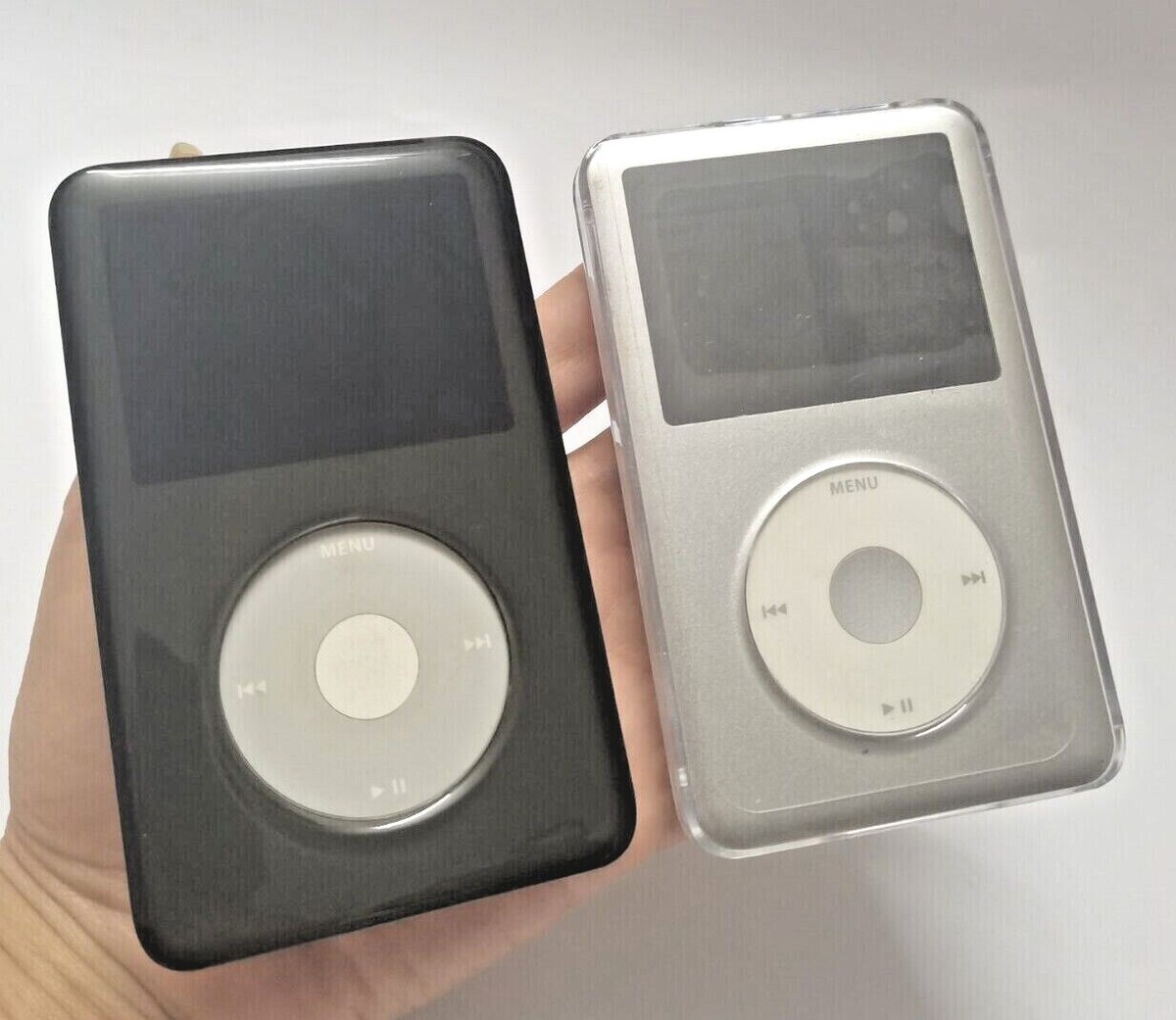 Apple iPod Black / Clear Hard Case Cover Classic 6 7th Gen 80/ 120