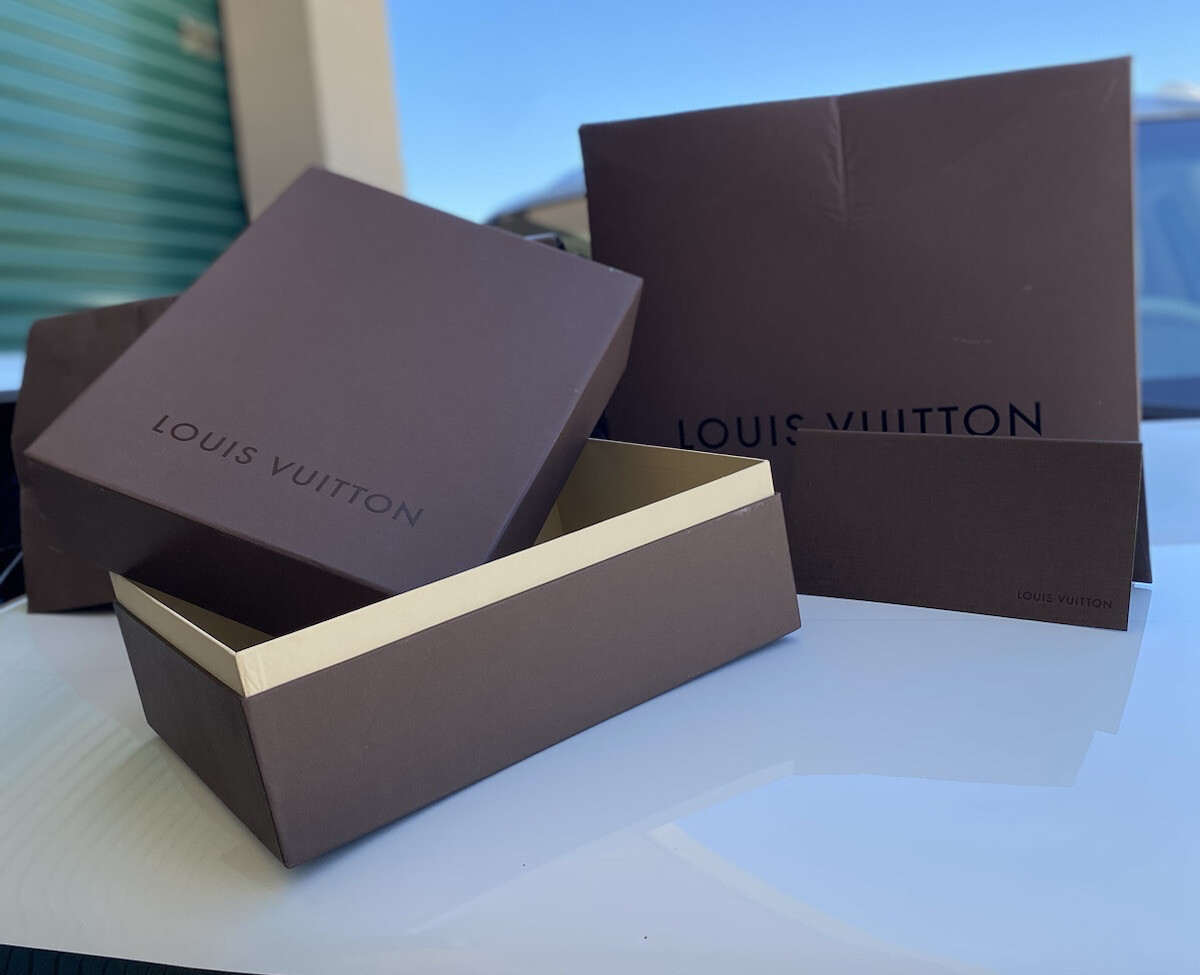 Authentic Louis Vuitton LV Empty Gift Storage Box Set 17x13.5x10