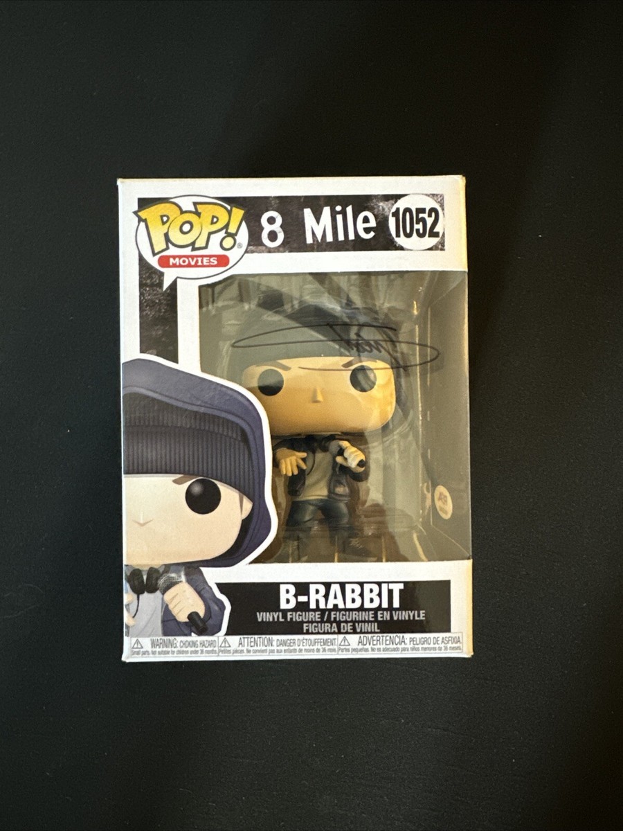 B - RABBIT SIGNED 8 MILE FUNKO POP MOVIES 1052 EMINEM MARSHALL