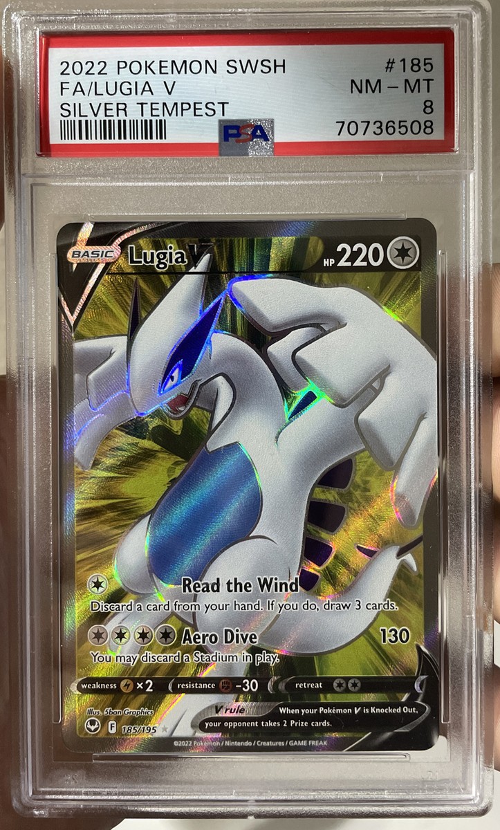 2022 Pokemon Silver Tempest #185 Full Art Lugia V PSA 8 | eBay