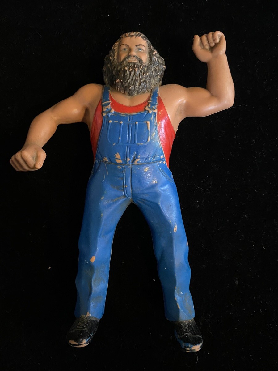 WWF LJN Hillbilly Jim Rubber Wrestling Action Figure 8in WWE Titan