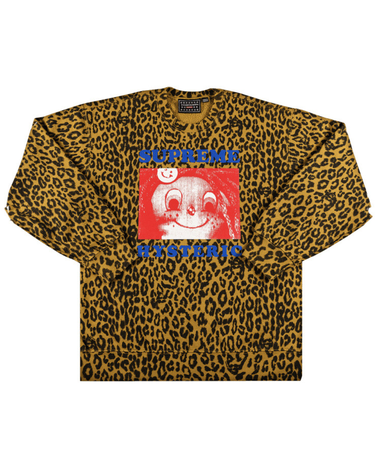 🚨 SUPREME X HYSTERIC GLAMOUR CREWNECK 'LEOPARD' (Size M)🚨 SS21
