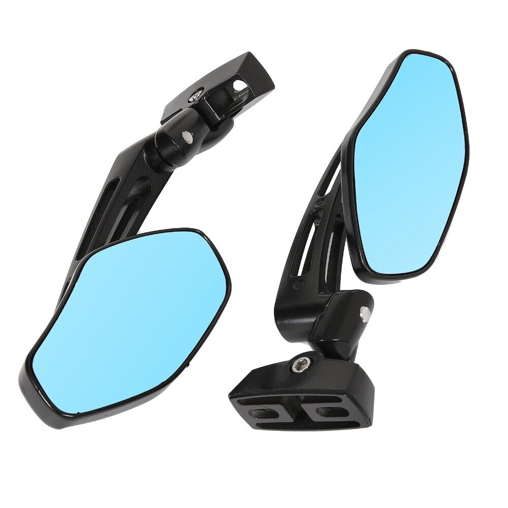 Smoke Blue Motorcycle Rear View Mirrors For Kawasaki 250 500 ZX6