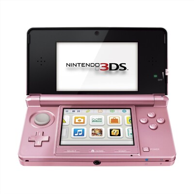 Nintendo Original 3DS Pearl Pink Handheld System Tested Works! 2