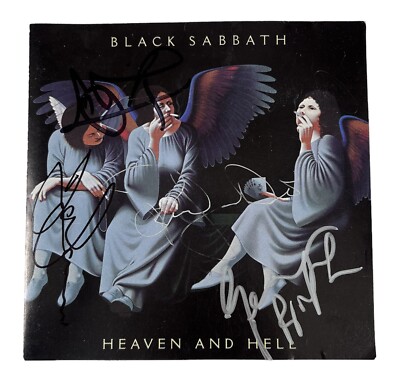 Black Sabbath Ronnie James Dio Signed Autographed Heaven And Hell