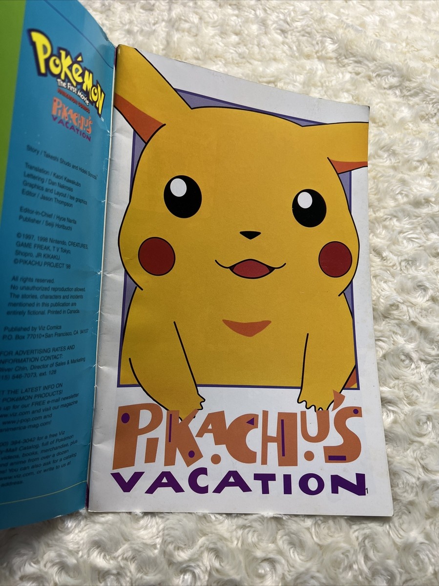 1998 Pokémon The First Movie Pikachu's Vacation Animation Comics
