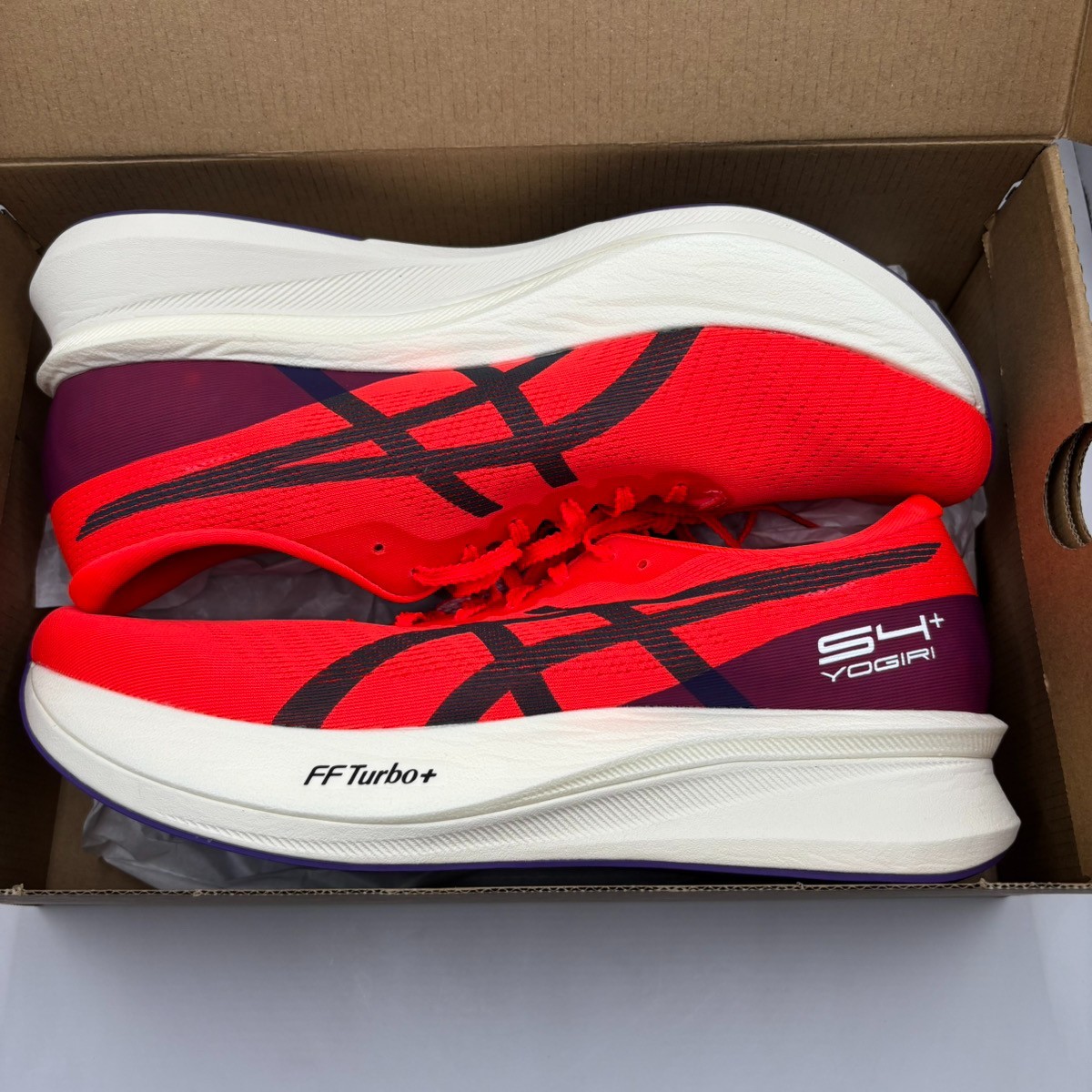 ASICS S4+ YOGIRI STANDARD 1013A158 600 Flash Red/Carrier Grey Men