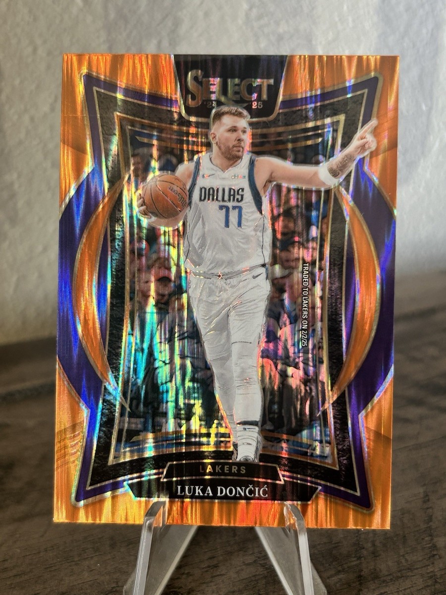 2024-25 Select Basketball Orange Flash Prizm Concourse 56 Luka