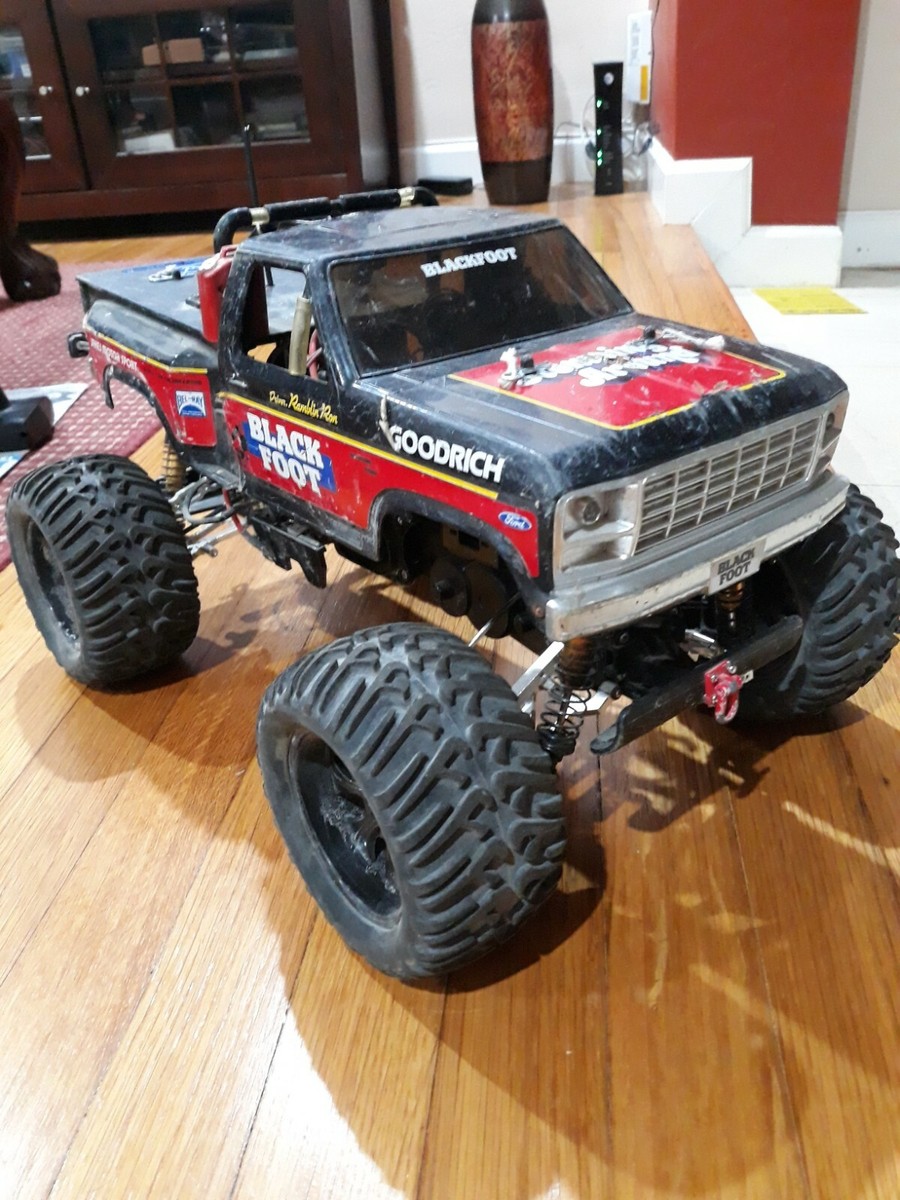 Tamiya Wild Dagger Rc Truck With Blackfoot Body | eBay