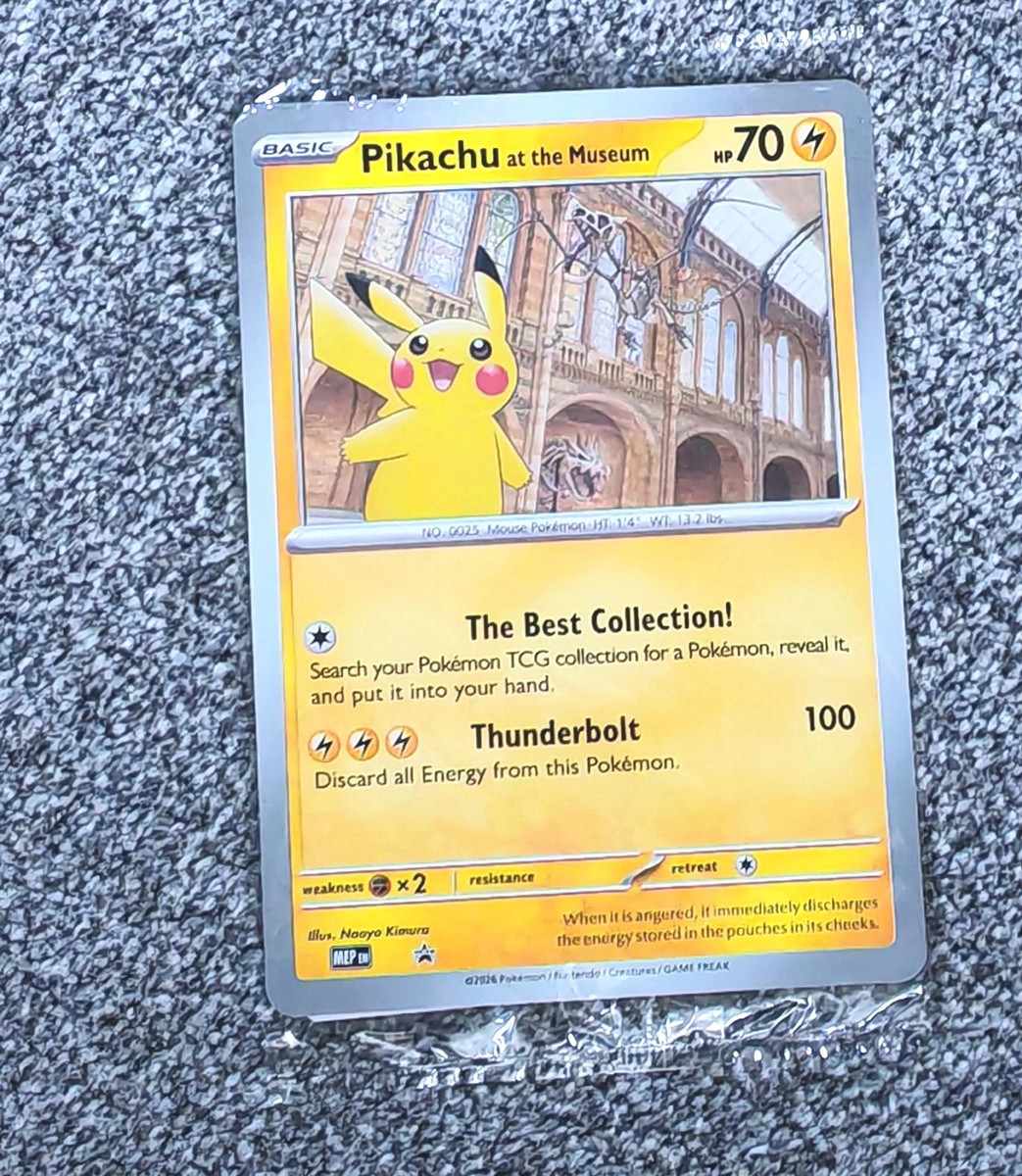 Pikachu at the Museum Jumbo PROMO - near mint - Sealed | eBay