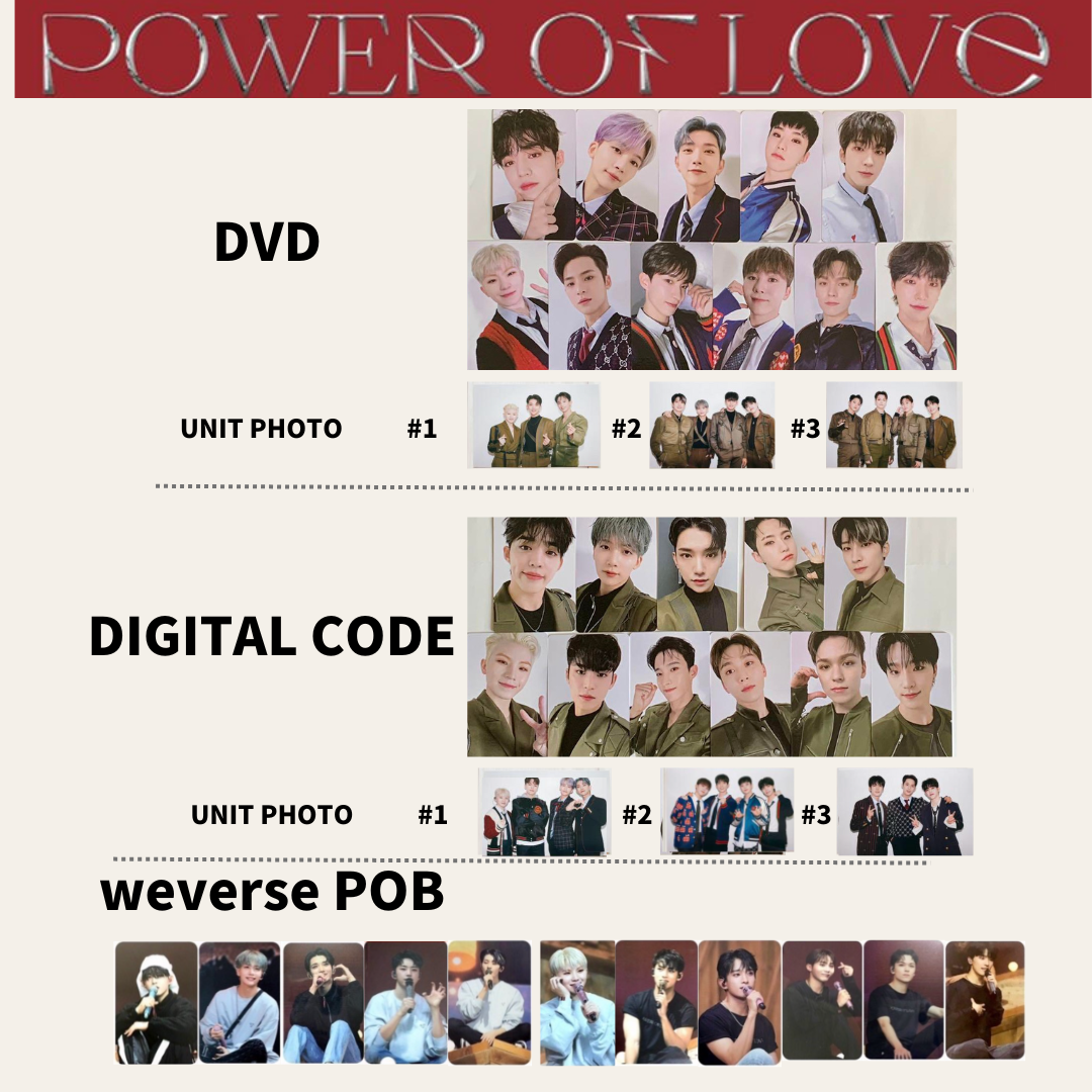 SEVENTEEN Power of Love DVD 2021 Concert Weverse DIGITAL CODE