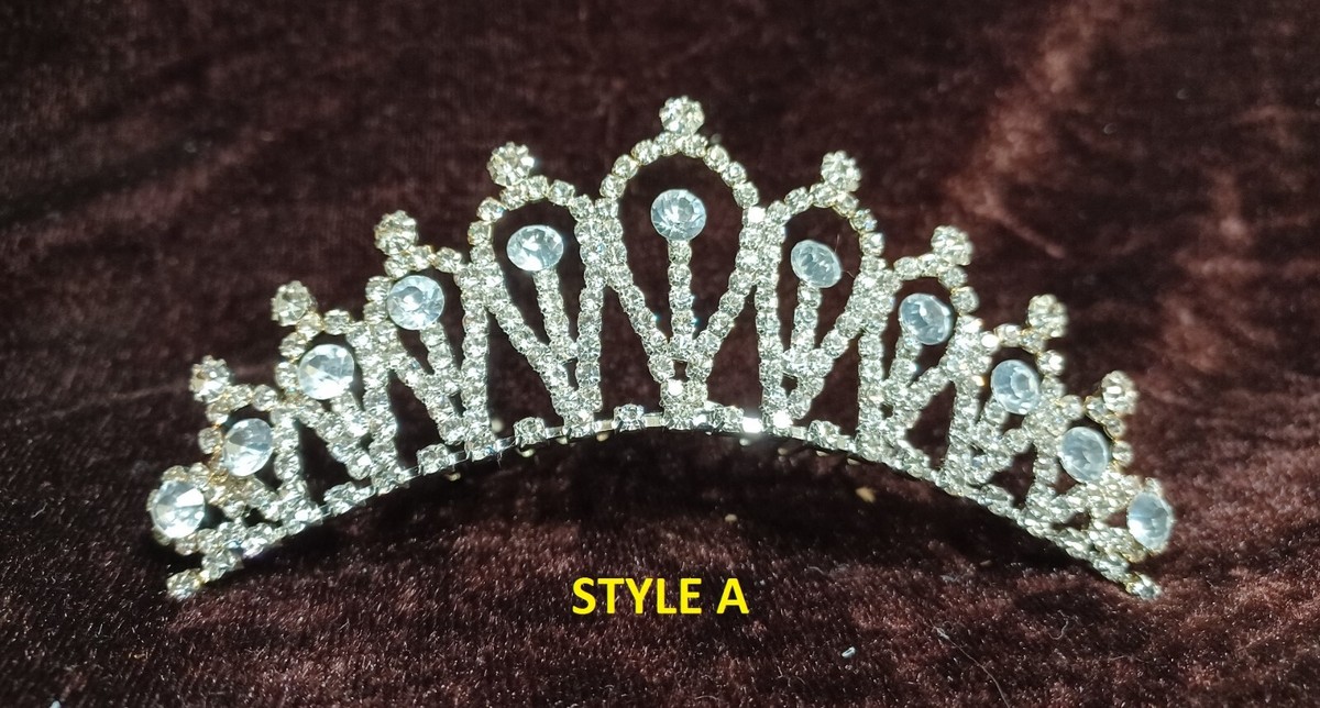 100 Pc W/6 Styles Wholesales Lots Crystal Flower Girls Princess