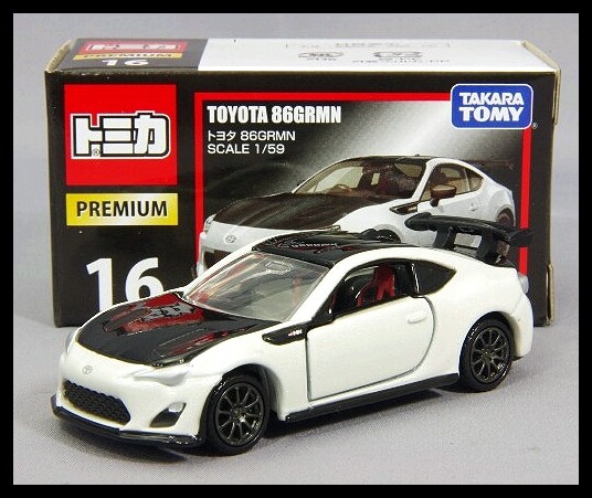 TOMICA PREMIUM 16 TOYOTA 86 GRMN 1/59 TOMY DIECAST CAR 86GRMN NEW