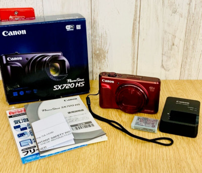 Exc+4 in Box] Canon PowerShot SX720 HS Red 20.3MP Compact Digital