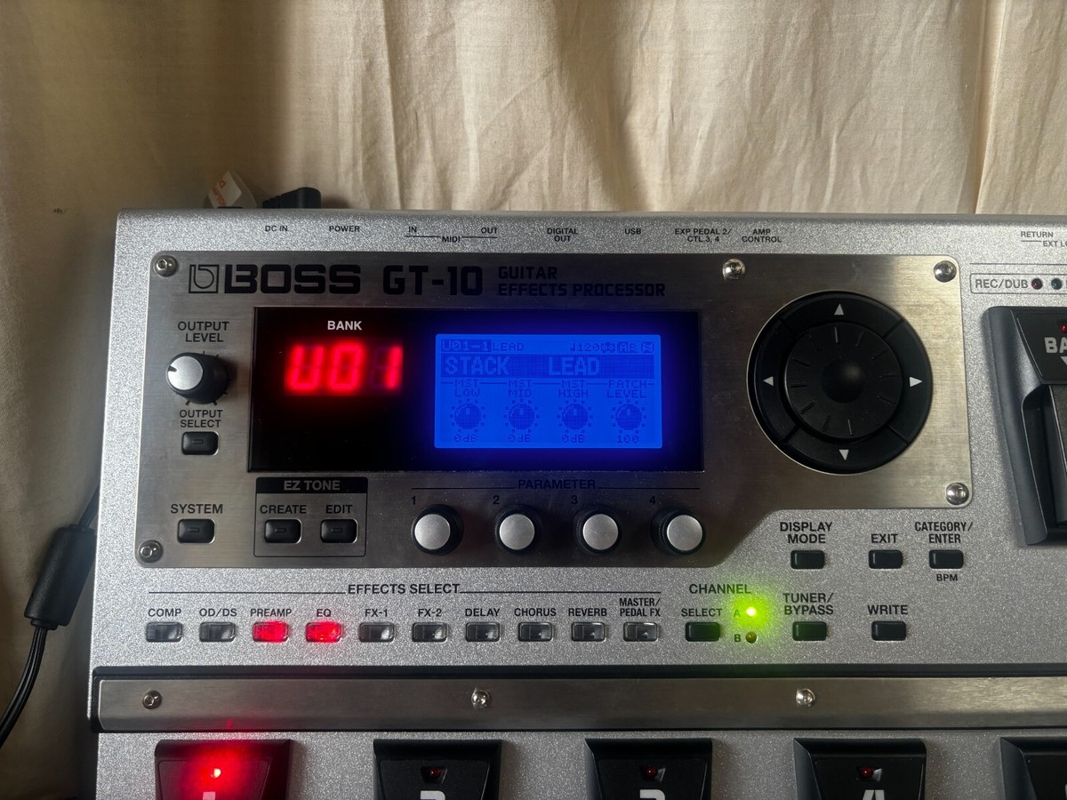 Boss GT-10 Guitar Effects Processor w/ box, power supply | eBay