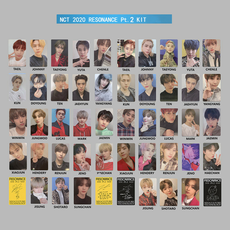 Kpop NCT 2020 RESONANCE Pt. 2 Kihno Photo Card Self Made Autograph