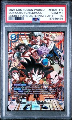 2025 DBS Fusion World Secret Rare Alt Art Son Goku Childhood #FB06