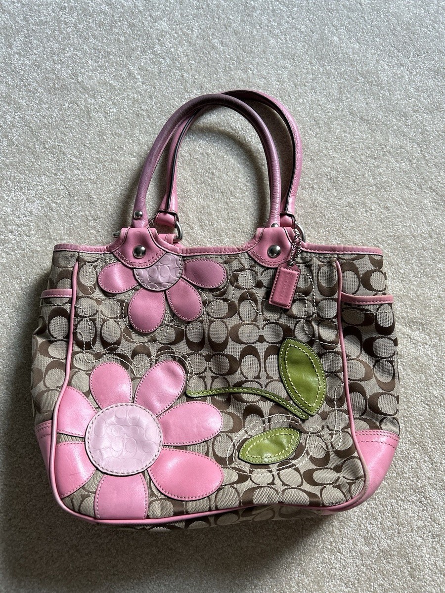 Y2K Coach F14724 Limited Edition Signature Bleecker Daisy Shoulder