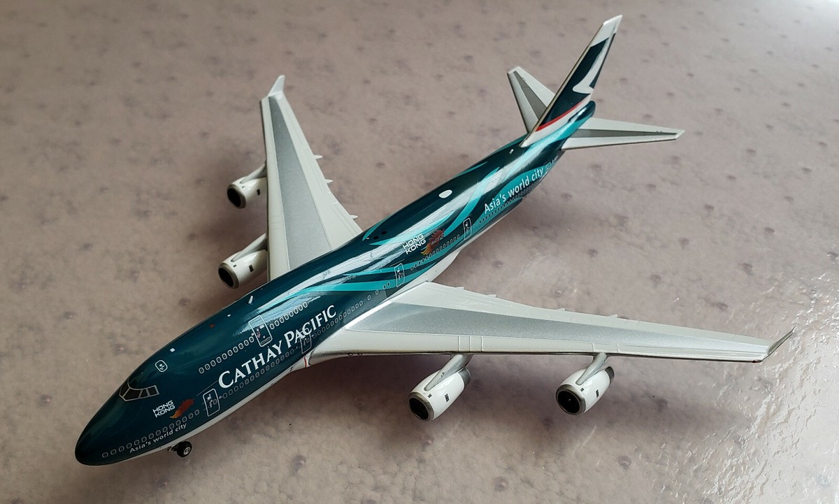 CX Cathay Pacific B747-400 B-HUI 3色 CX Cathay Pacific B747-400 B