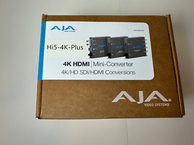 AJA Hi5-4K-Plus Pristine 3G-SDI to HDMI 2.0 Mini-Converter NEW