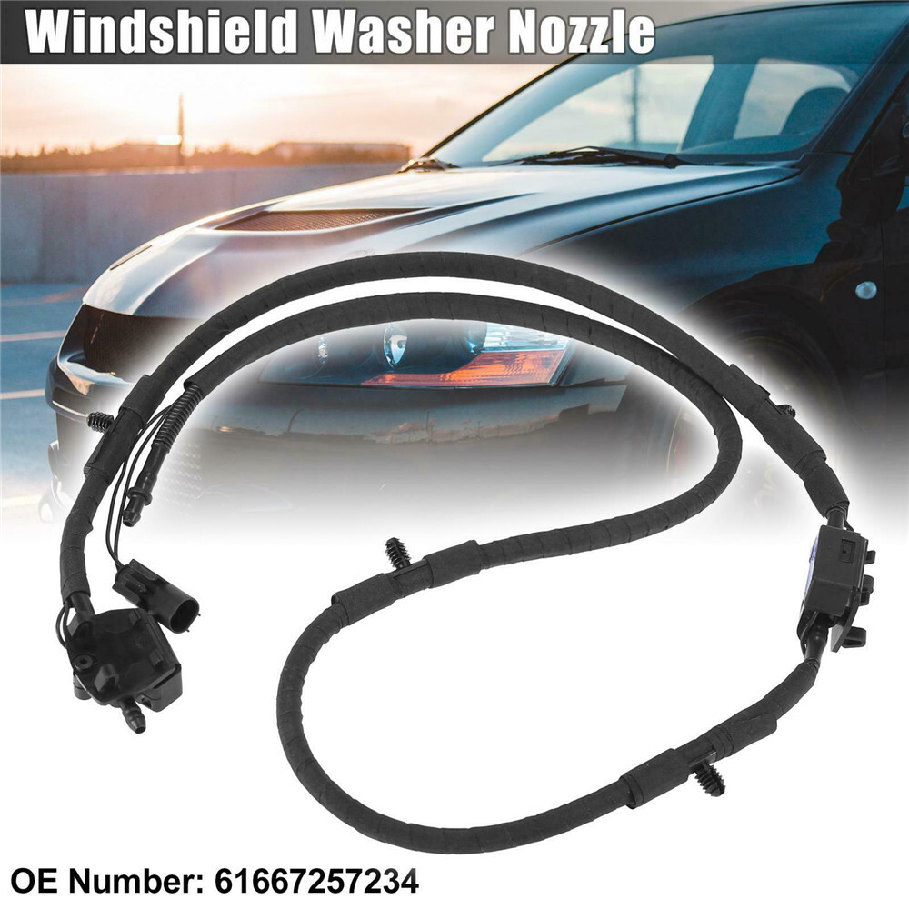 Windshield Washer Nozzles Spray Jet Replacement 61667257234 for
