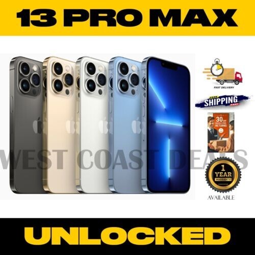Apple iPhone 13 Pro Max - 256 GB - Gold (Unlocked) for sale online