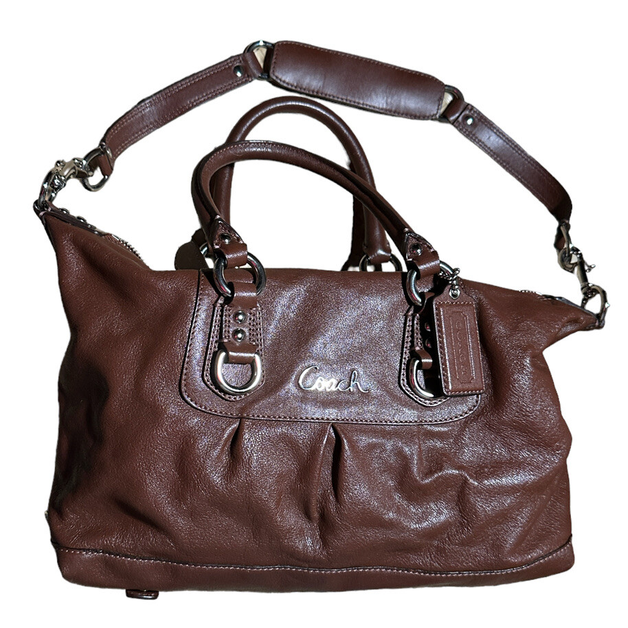 COACH F 15445 ASHLEY LEATHER SATCHEL BAG | eBay